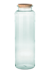 Glass vase W-332M2+cork H:70cm D:22cm