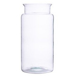 Glass jar vase W-332D4 H:33cm D:11,5cm