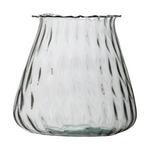 Glass vase W-414G collar diamond H:22cm D:23cm