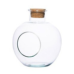 Glass terrarium W-468A+side hole+cork H:22cm D:19cm