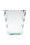 Glass flowerpot W-342 optic straight H:22cm D:22cm