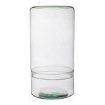 Two piece terrarium glass W-745C+W-745CI H:30 cm D:15 cm