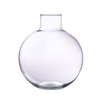Recycled glass ball vase W-678 H:20,5cm D:18cm