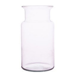 Glass jar vase W-332H2 H:18cm D:10cm