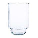 Glass vase W-292C optic H:20,5cm D:14cm