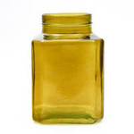 Glass jar vase H:20cm D:13,5cm WM-8P001 amber