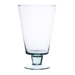 Stemmed glass vase W-235 H:25cm D:16,5cm