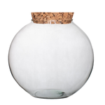 Ball terrarium glass + coarse grained cork stopper D:28cm