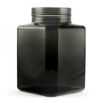 Glass jar vase H:20cm D:13,5cm WM-8P001 smoke