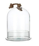 Glass cover W-315A+base W-308F+rope H:28cm D:23cm