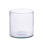 Glass cylinder vase H:16cm D:10,5cm