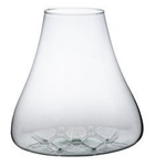 Hand blown molten glass 27-29cm