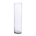 Glass cylinder vase H:40cm D:12cm