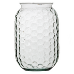 Glass jar vase W-794B honeycomb H:24cm D:16cm