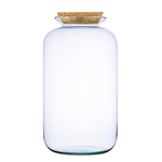 Glass jar vase W-524A+ cork H:41cm D:23cm