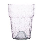 Glass flowerpot DS-3 cracquele H:17cm D:13,5cm