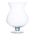 Stemmed glass vase W-184 H:32cm D:24cm