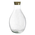 Terrarium vase W-379+cork H:37cm D:23cm