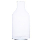 Glass bottle vase W-394C H:30cm D:15cm