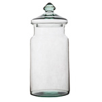 Glass jar vase H:32cm D:14cm W-332N1+glass cover