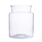 Glass jar vase W-332U H:25cm D:15cm