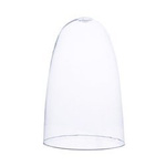 Glass dome W-542A H:20cm D:12,5cm with top hole