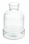 Glass terrarium W-300C+cylinder H:25,5cm D:17cm