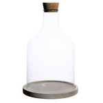 Glass terrarium 2x cut W-583A+desk+cork H:33cm D:21cm