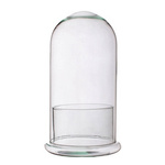Glass dome  W-315D4 + W-308H H:32cm D:17,8cm
