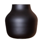 Black mat jar vase W-456A mat H:19 cm D:19 cm