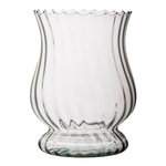 Glass vase W-374A optic H:25cm D:19cm