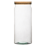 Glass vase W-562C+cork H:34cm D:14cm