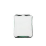 Glass jar square vase WM-8C001 H:17cm D:13,5