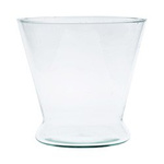 Glass vase W-101 H:16cm D:17,5cm