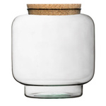 Terrarium glass vase W-719B+cork H:17 cm D:17 cm