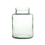 Glass jar vase H:20cm D:14,5cm WM-P001