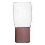 Glass vase flower casing W-677B pink H:24cm D:15cm