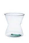 Glass vase W-195D H:17cm D:15,5cm