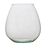Glass drop vase W-218E H:20cm D:19cm