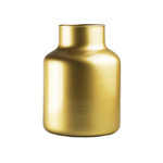 Glass jar vase W-395K2 H:20cm D:14.5cm Gold