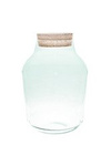 Glass jar vase W-475+cork H:37cm D:26cm