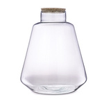 Glass terrarium + cork W-735 + korek H:36cm D:21cm