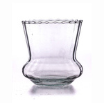 Glass vase WD-11B H:10cm D:9,5cm