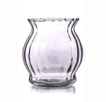 Glass vase W-405 H:10cm D:8cm