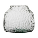 Glass vase WL-63 hammered H:12cm D:15,5cm