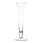 Stemmed glass vase W-122 H:27cm D:9cm