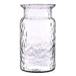 Glass vase W-332N1 hammered  H:25cm D:14 cm