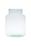 Glass jar vase W-395C H:20cm D:19cm