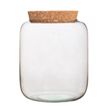 Glass terrarium vase W-606F2+cork H:26cm D:19cm