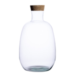 Glass bottle vase W-360 + cork H:38,5cm D:21cm